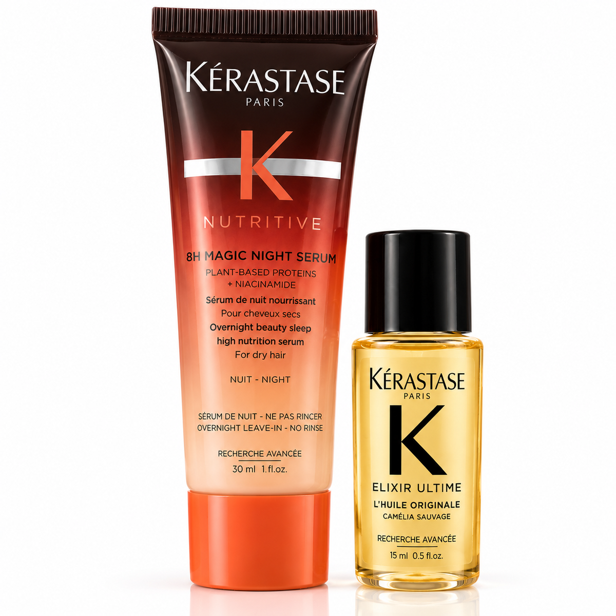 Kérastase Nutritive Haircare Power Duo — 8H Magic Night Serum + Elixir Ultime