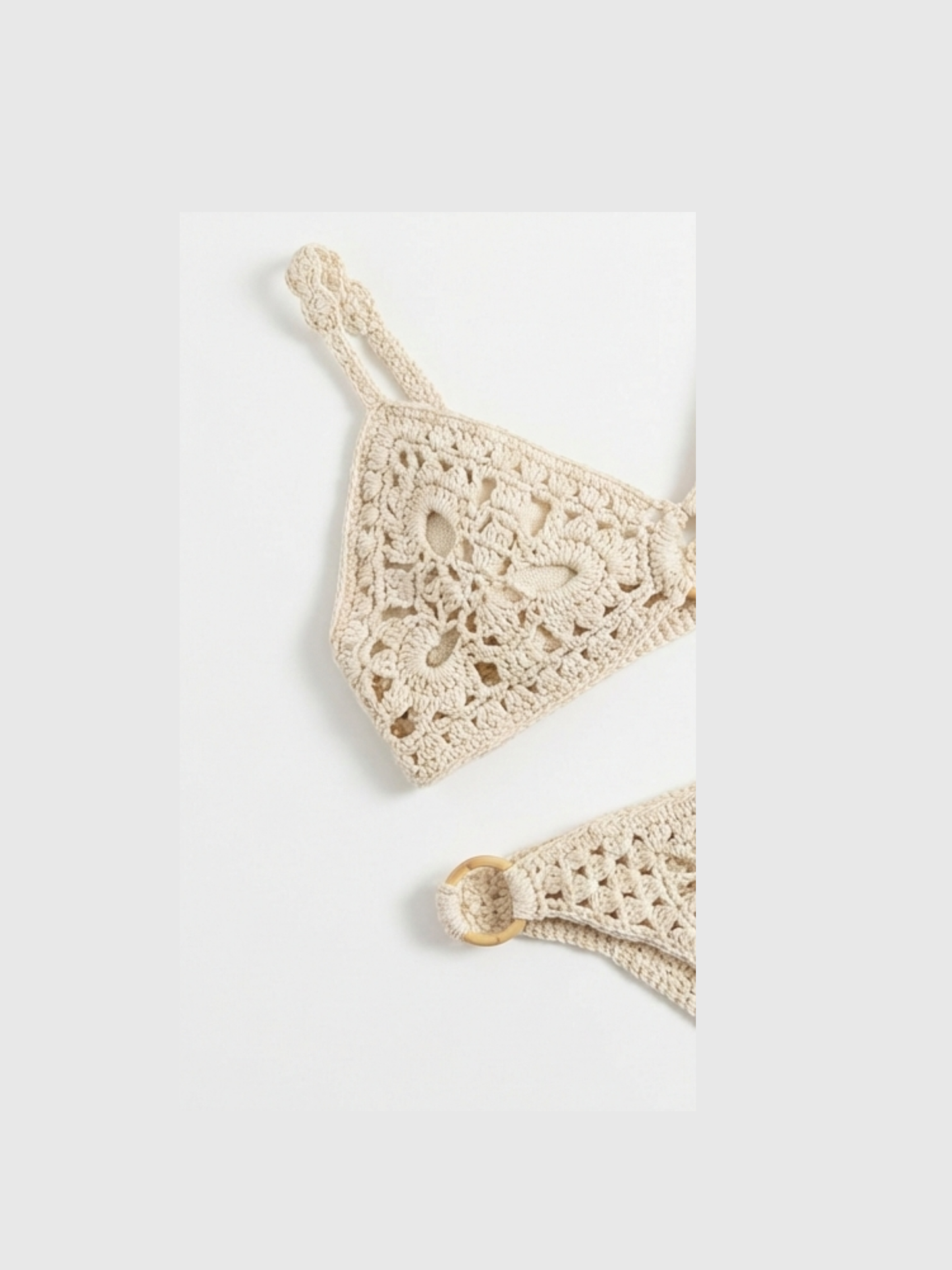 ROSES AND CROCHET BIKINI SET