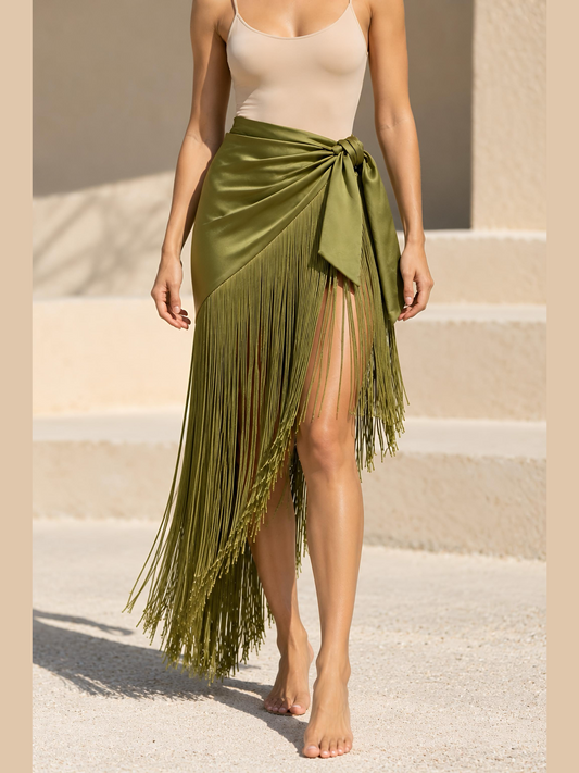 Solana Fringe Skirt & Sarong