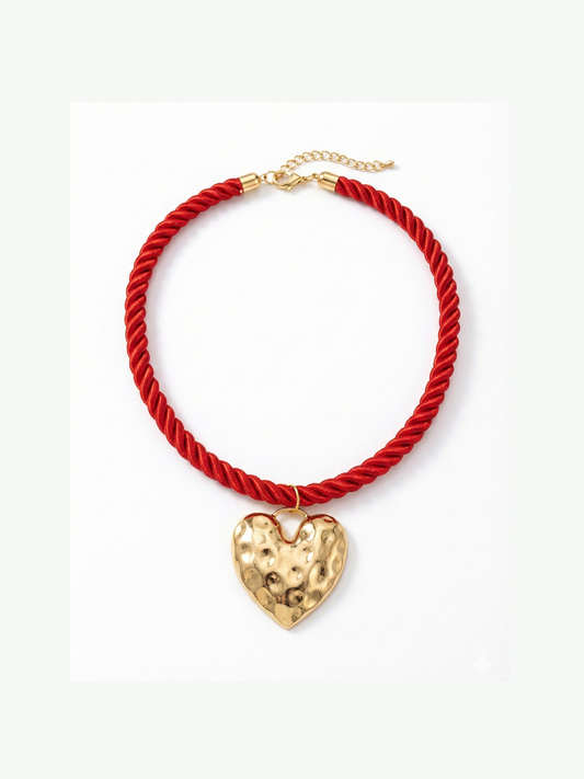 COLLAR ROJO CORAZON