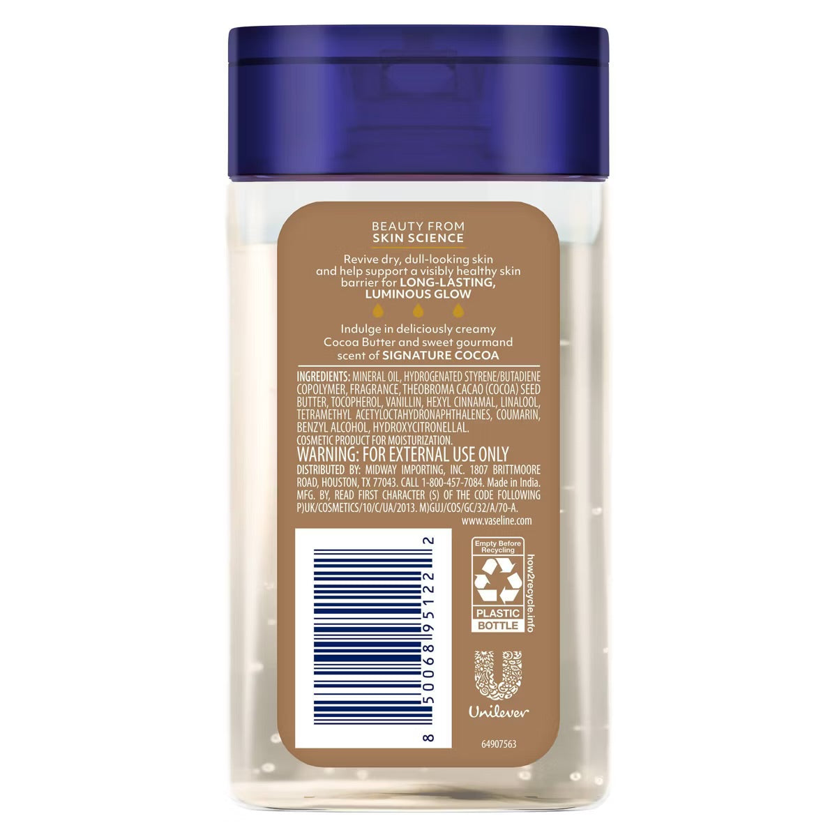 Vaseline - Cocoa Radiant Gel Oil MINI (50 ml)
