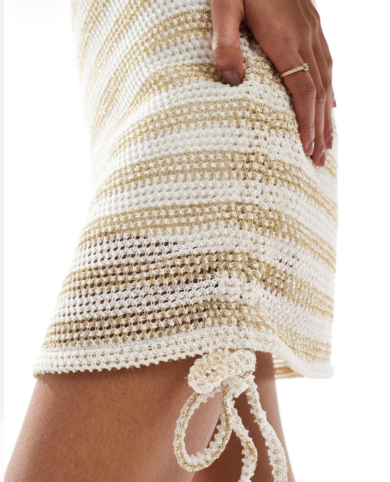 Golden Cayena Mini Dress & Cover Up