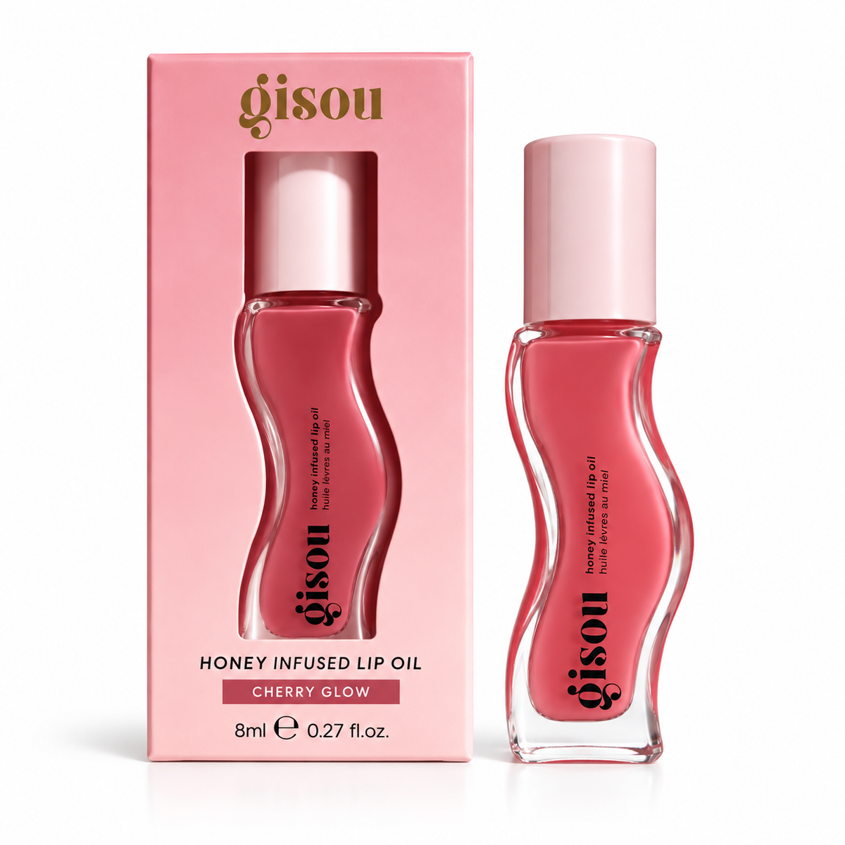 Gisou Honey Infused Lip Oil – Cherry Glow