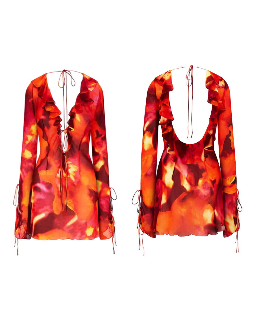 California Poppy Mini Dress - Cover Up