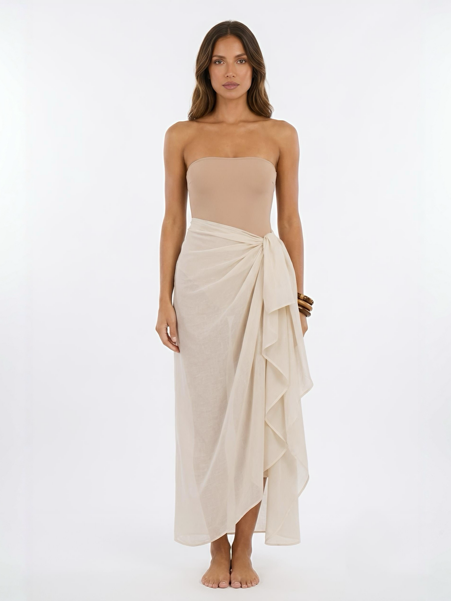 Aura Wrap/ Cover Up - Beige