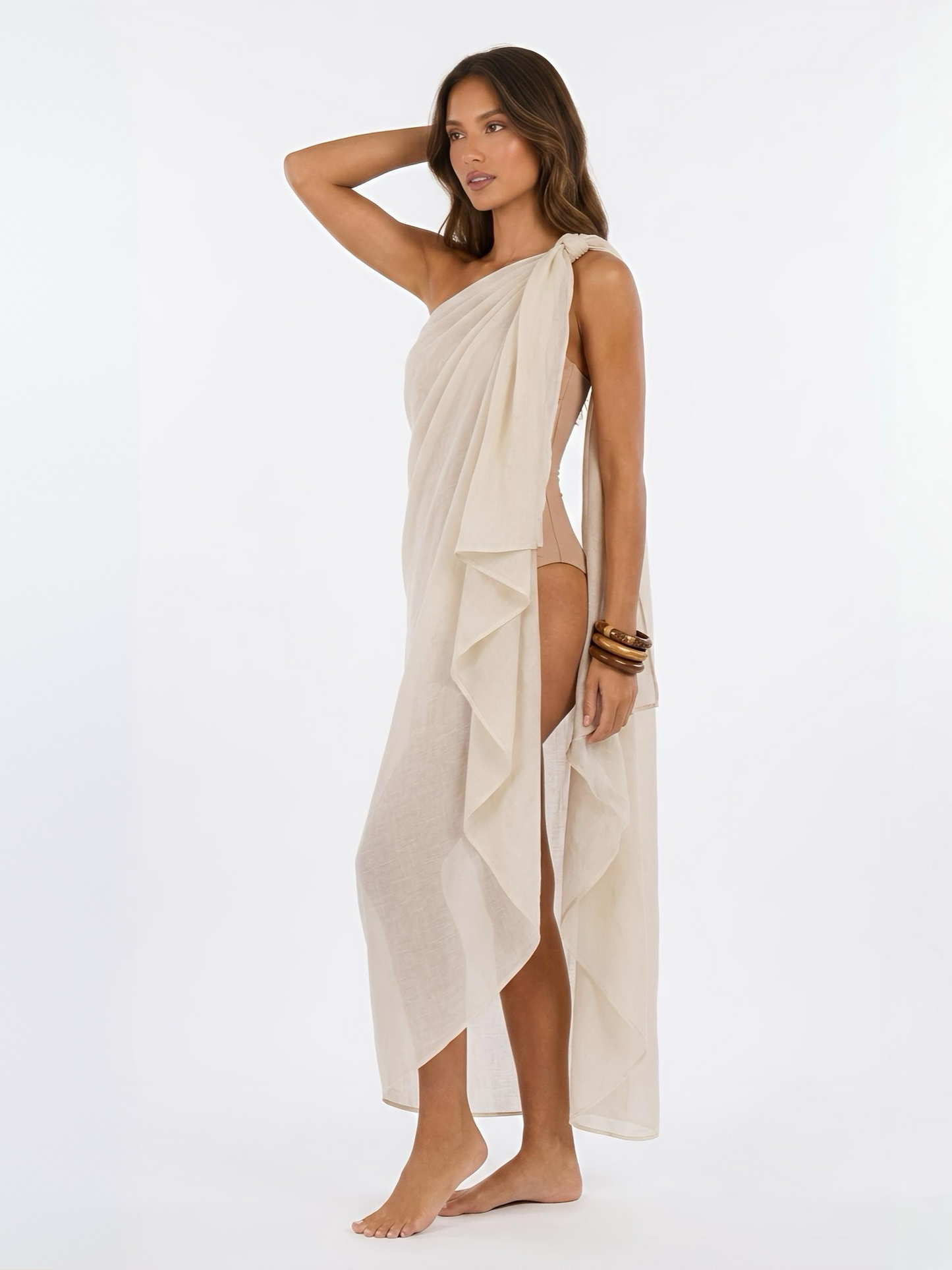 Aura Wrap/ Cover Up - Beige