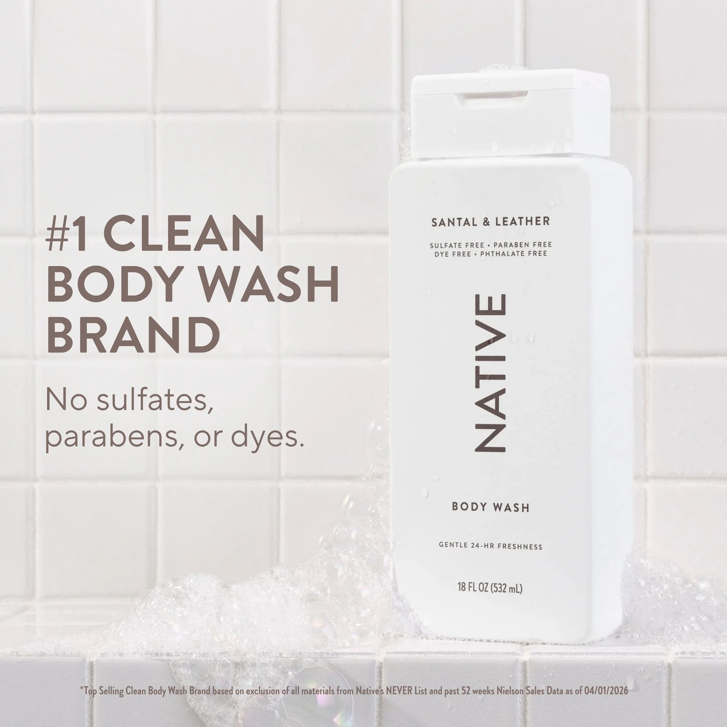 Native - Santal & Leather Body Wash